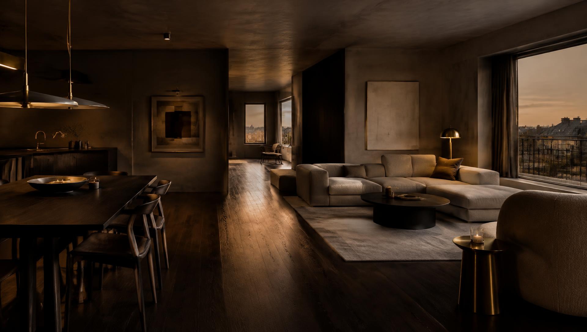 Moderne renovert boliginteriør